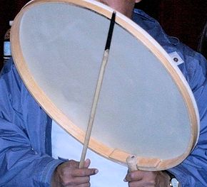Eskimo style drum
