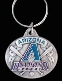 Licensed Arizona Diamondbacks Baseball Keychain