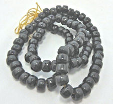 100 Black Glass Crow Beads