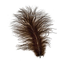 Brown Turkey Maribou Feathers, 3 to 8 inches