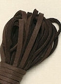 Chocolate Brown Deerskin Laces