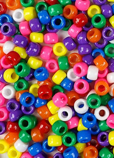 489 Multicolor Opaque Pony Beads