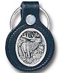 Elk Leather Keychain