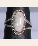 Sterling Silver Canyon Marble Oval Ring
