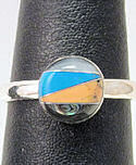 Abalone, Turquoise and Mother of Pearl Ring