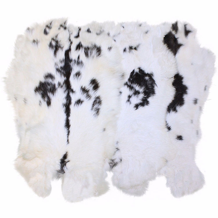 Native Crafts Wholesale - Now Open to the Public!: Black and White Rabbit  Fur Pelts [BBH-IAA-BlkWhtRabbitFur] - $14.96