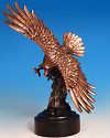 Bronze Colored Soaring Eagle Sculpture <font color=red>ONLY 2 LEFT!</font>