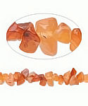 36'''' Continuous Strand Carnelian Chip BEADS