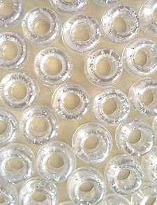 480 Clear Translucent Pony Beads