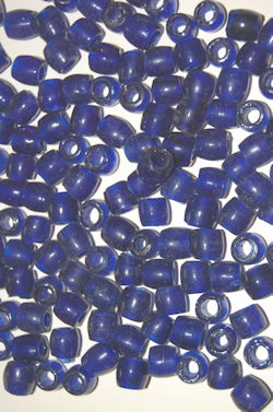 100 Cobalt Blue Crow Beads