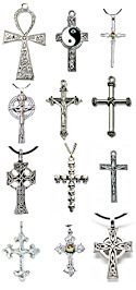 Dozen Assorted Cross Necklaces