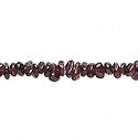 Fine garnet stone chip beads.