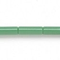 Green opaque tube beads.