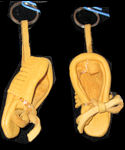 Real Deerskin Miniature Moccasin Keychain