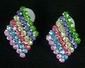 Rainbow CZ earrings