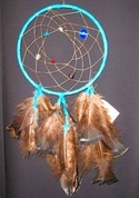 7" Dream Catcher with Natural Feathers