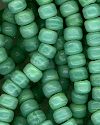 100 Turquoise Green Crow Beads