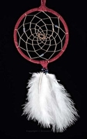 Seven Inch Dream Catcher with Ostrich Plumes