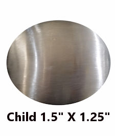 Child Oval Belt Buckle Blank