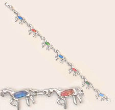 Paua Shell Horse Bracelet