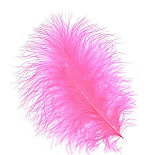 Pink Orient Turkey Maribou Feathers, 3 to 8 inches