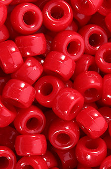 720 Red Opaque Pony Beads