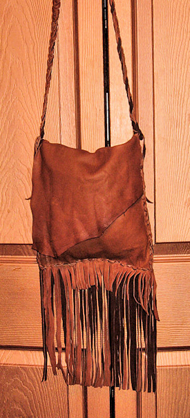 Rust Brown Buckskin SHOULDER BAG