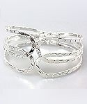 Silver Hinged Bracelet
