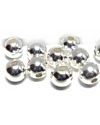 100 8mm Silver Plated Beads