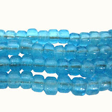 100 Translucent Turquoise Crow Beads