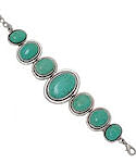 7 Stone Turquoise Bracelet